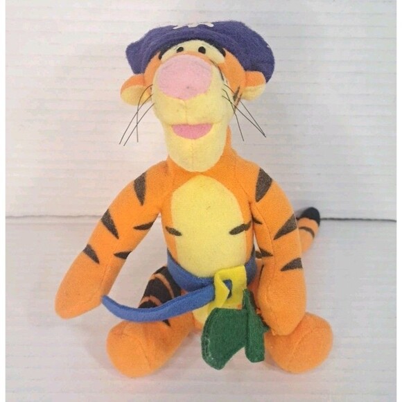 Disney Winnie the Pooh Plush Lot 8" Piglet Dragon, Tigger Pirate, Pooh as Tigger - Picture 12 of 15